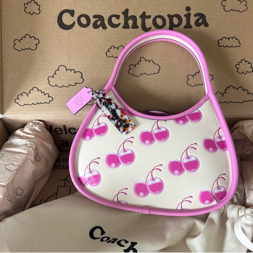 Coachtopia Pink Cherry Ergo Leather Bag